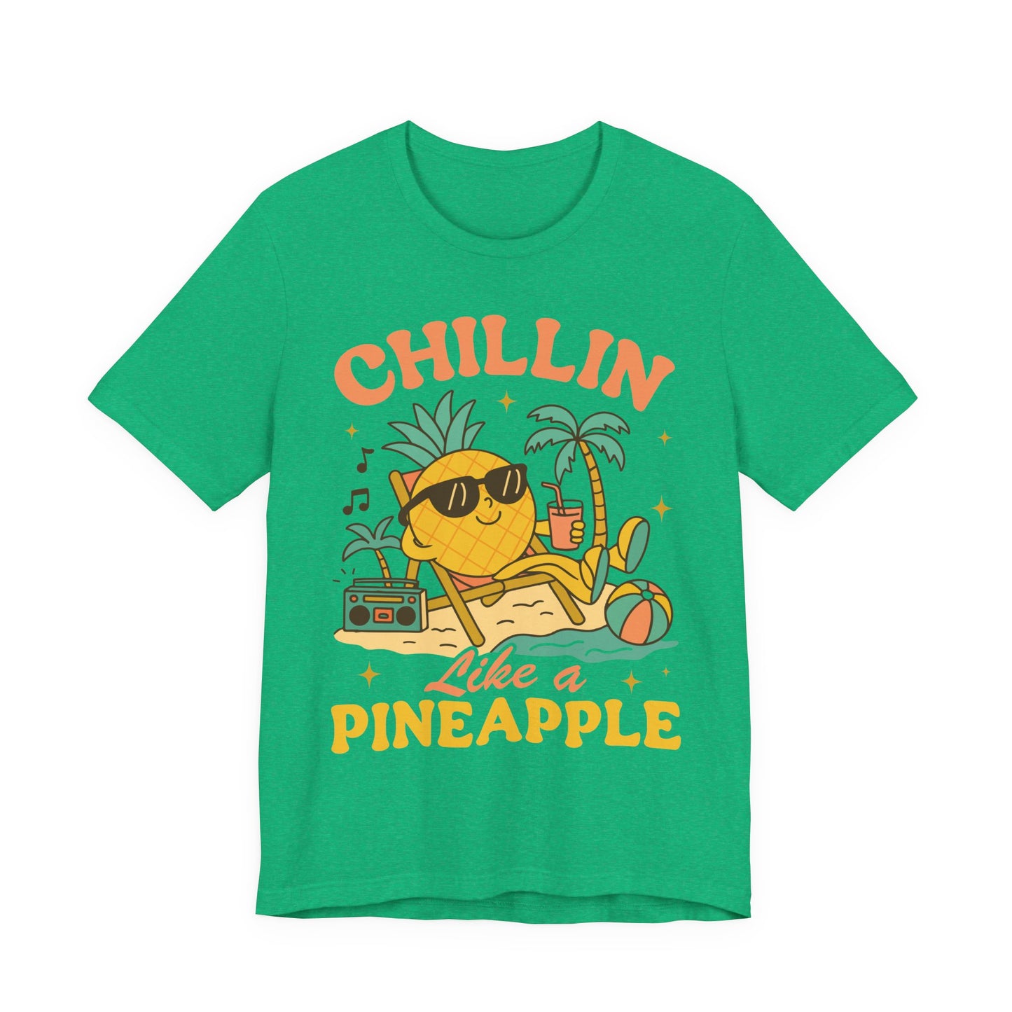 Chilling Like a Pineapple–Unisex Jersey Short Sleeve Tee–EXPRESS DELIVERY*