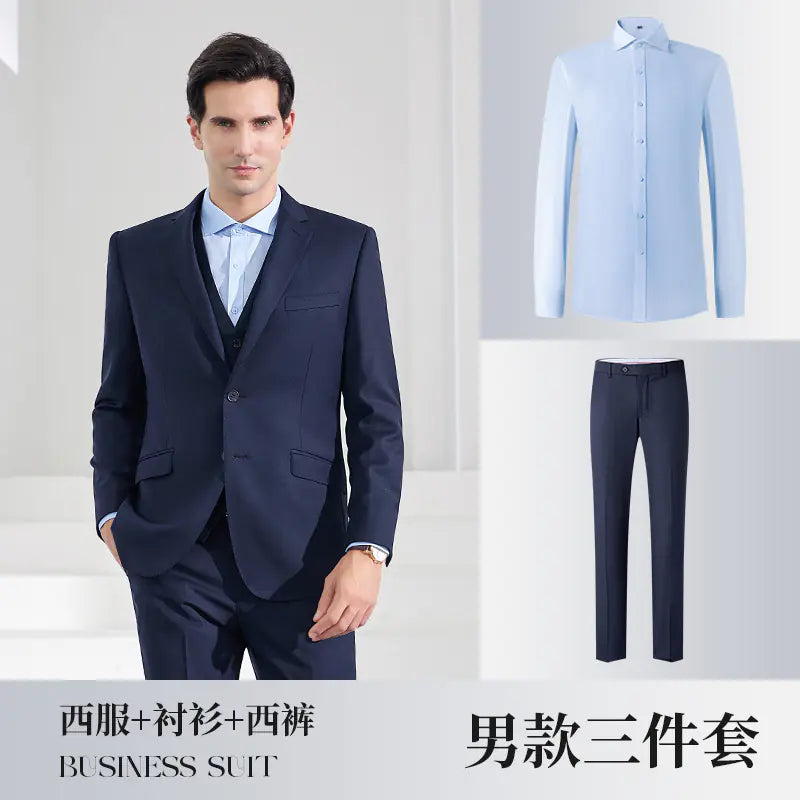 High-End Men's Suit with Bow Tie for Weddings and Events