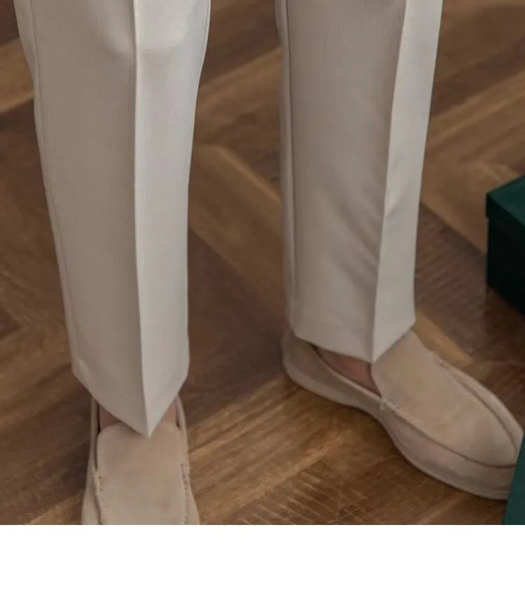 Men's Slim Fit Casual Suit Pants