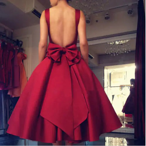 Sleeveless Dress for Bridesmaids and Short Formal Gowns