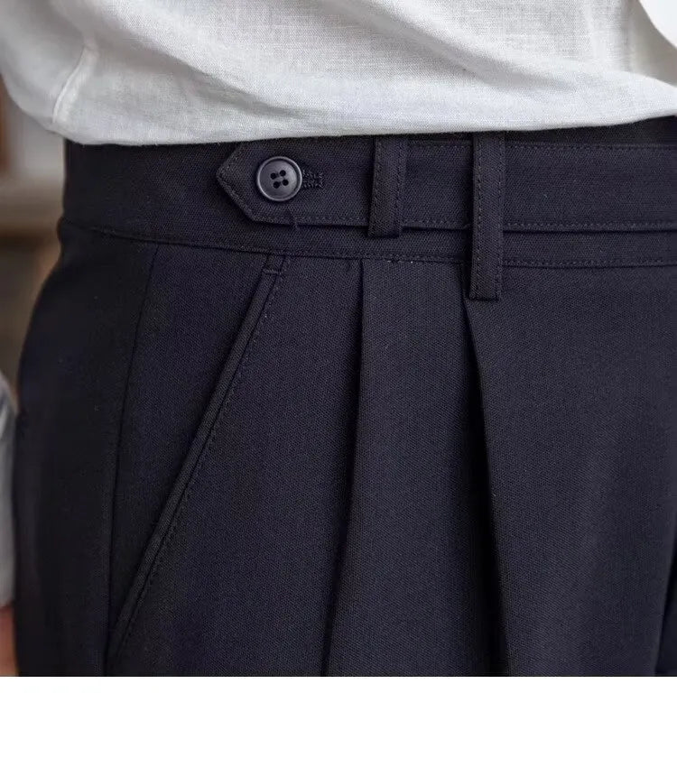 Men's Slim Fit Casual Suit Pants