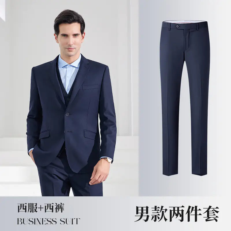 High-End Men's Suit with Bow Tie for Weddings and Events