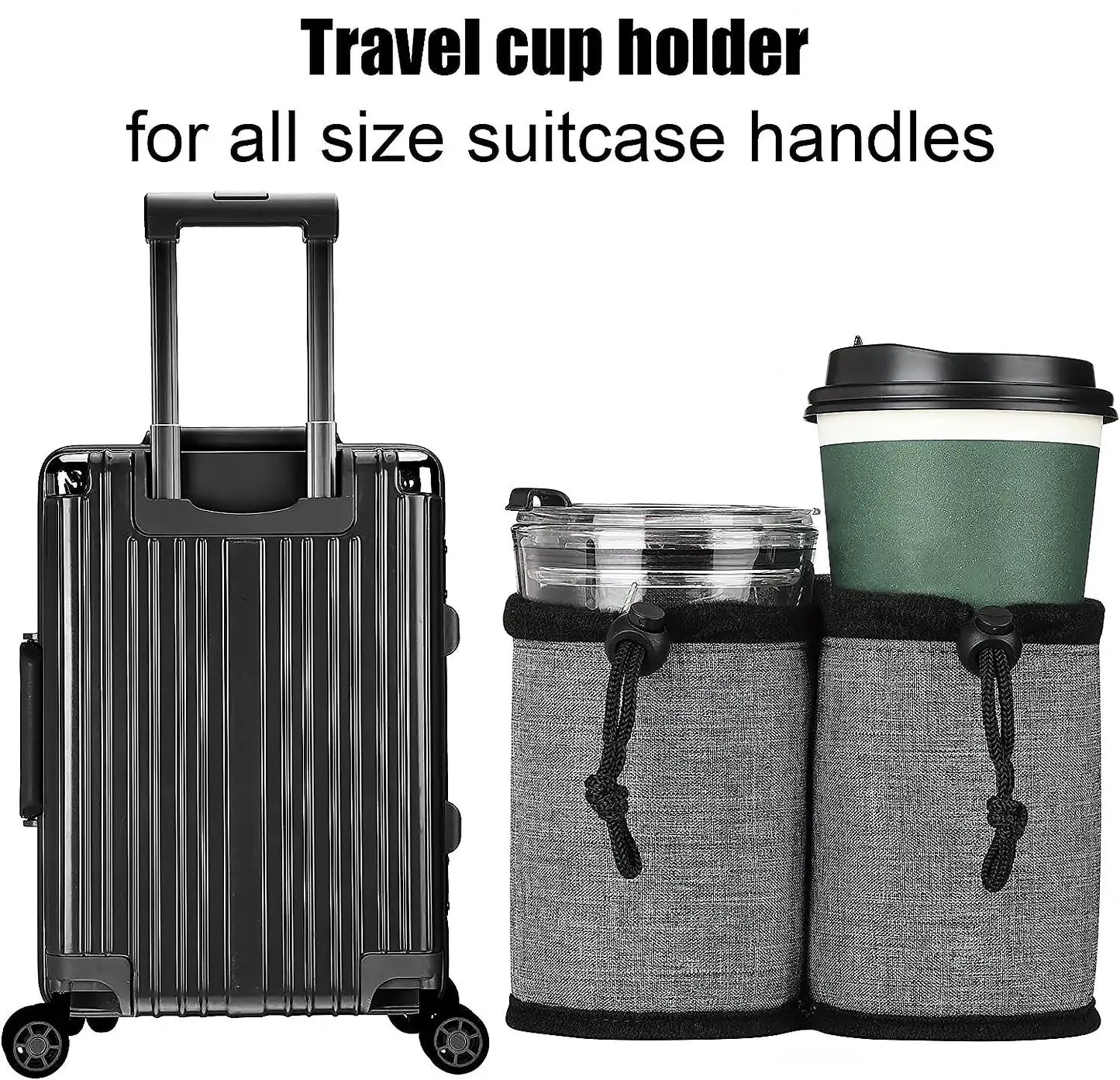 Luggage Handle Cup Holder