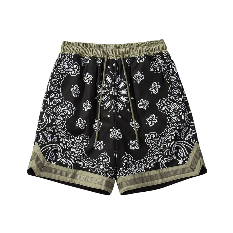 Military Cloth Hip-hop Men's Shorts with Splicing Design