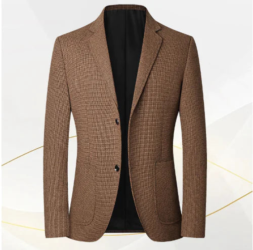 Men's Checked Blazer and Casual Suit Jacket