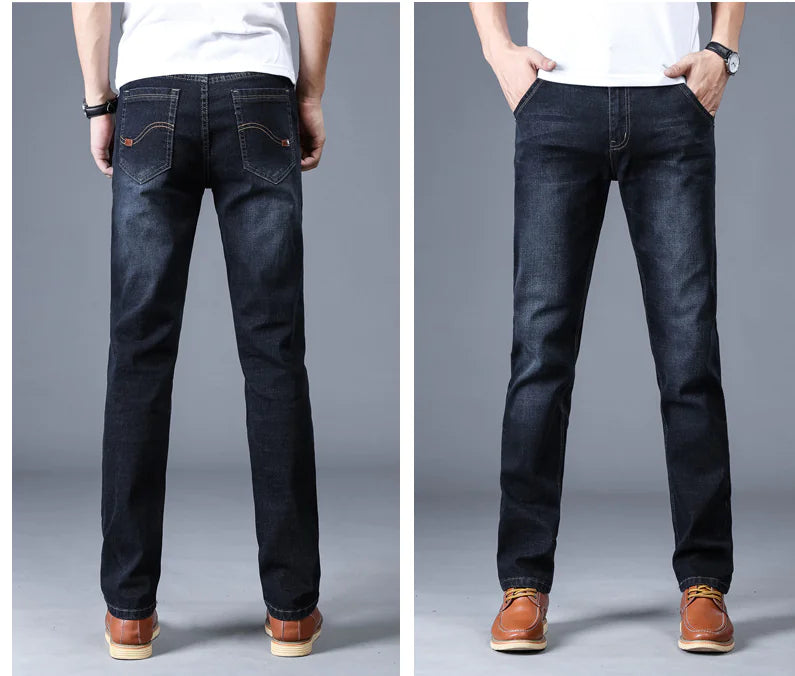 Men's Straight Stretch Denim Pants