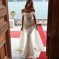 Slim-fit Off-the-Shoulder Women's Formal Dress