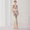 Elegant Sequins Fishtail Formal Dress for Women