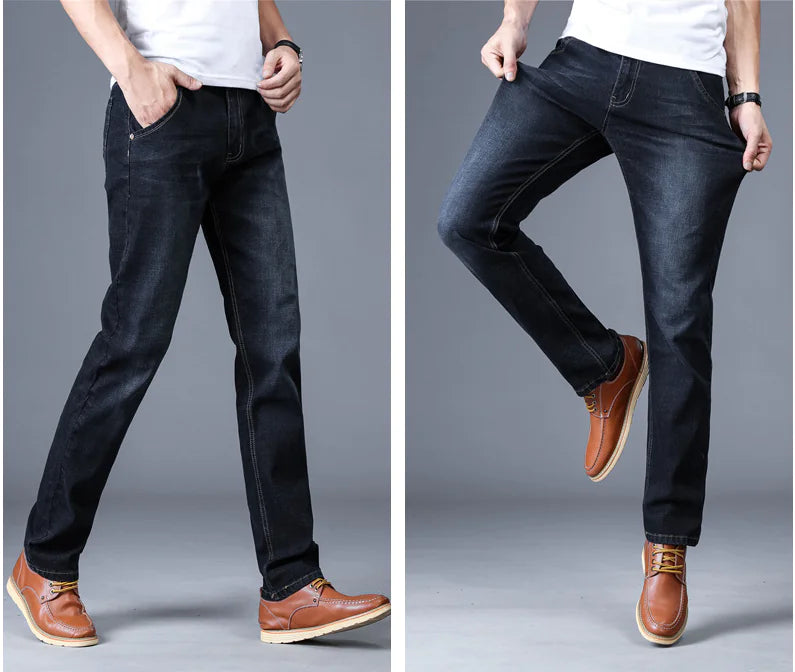 Men's Straight Stretch Denim Pants