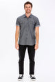 Weiv Men's Casual Short Sleeve Two Tone Shirts