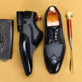 Brock Retro Fashion Denim and Leather Men's Shoes