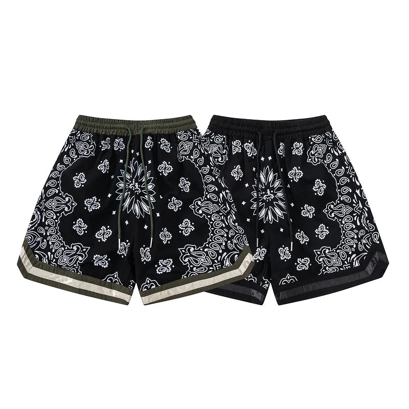 Military Cloth Hip-hop Men's Shorts with Splicing Design