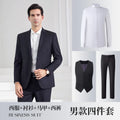 High-End Men's Suit with Bow Tie for Weddings and Events