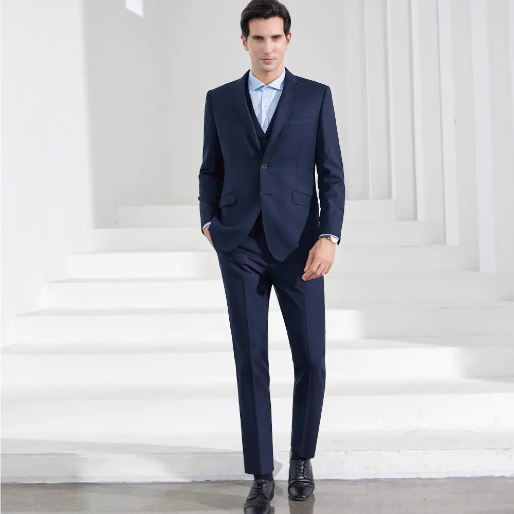 High-End Men's Suit with Bow Tie for Weddings and Events