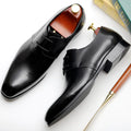Handmade Retro Polished Color British Men's Shoes