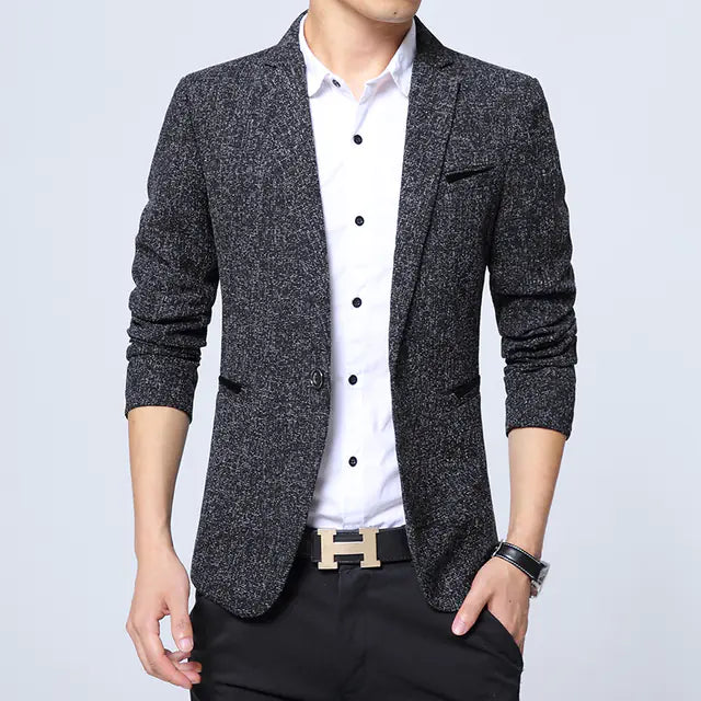 Slim Fit Casual Business Men's Suit Coat