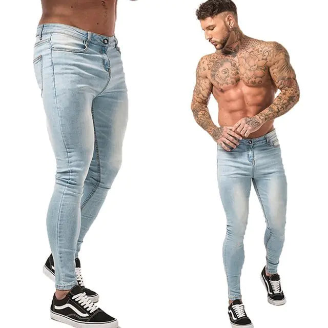 Men's Fit Patchwork Jeans Pants