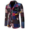 Men's African Print Suit for Nightclub Wear