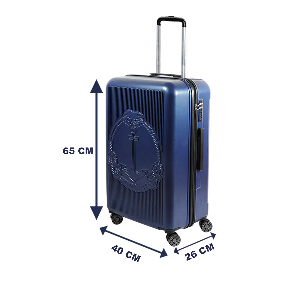 Biggdesign Ocean Suitcase Luggage, Blue, Medium