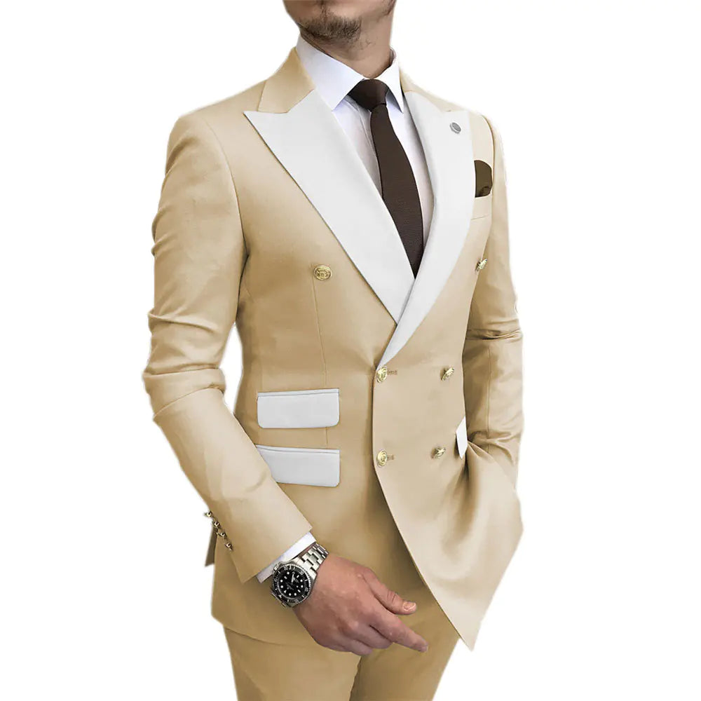 2023 Men's Suit Set for Weddings and Business Events