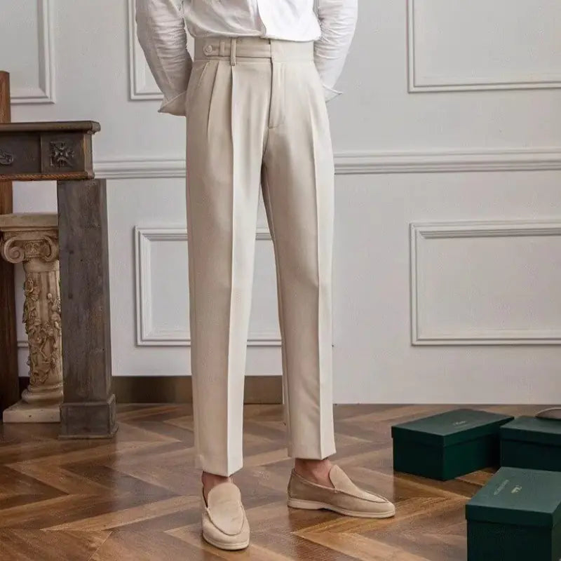 Men's Slim Fit Casual Suit Pants
