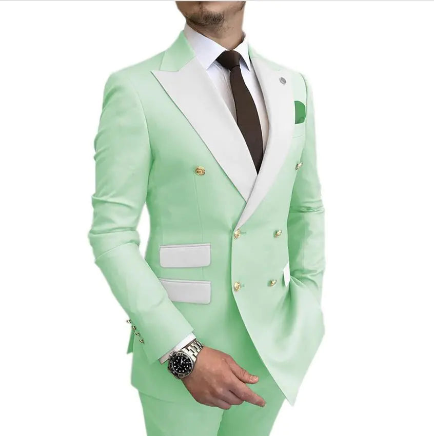 2023 Men's Suit Set for Weddings and Business Events