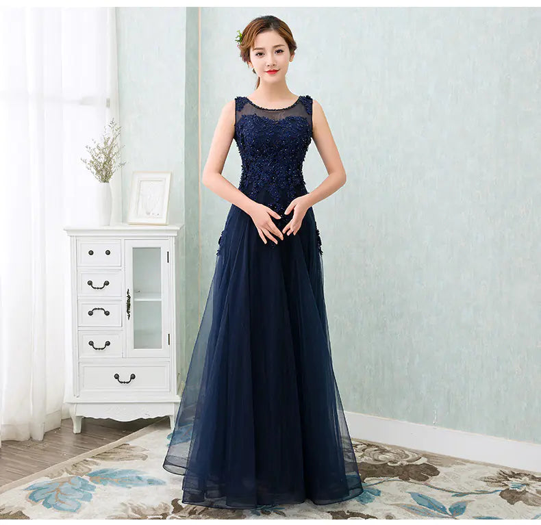 Gray Evening Gown for Parties and Formal Events