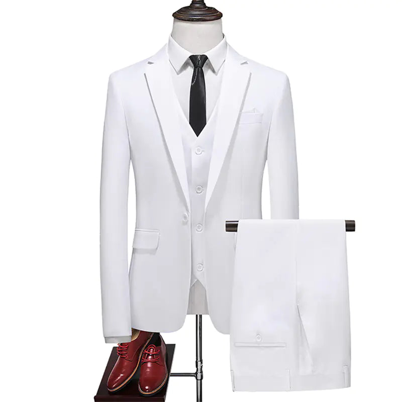 Caramel Color Men's Suit Set for Students and Weddings