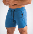 Men's Embroidered Zipper Shorts