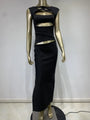 Women's Black Bandage Long Formal Banquet Dress
