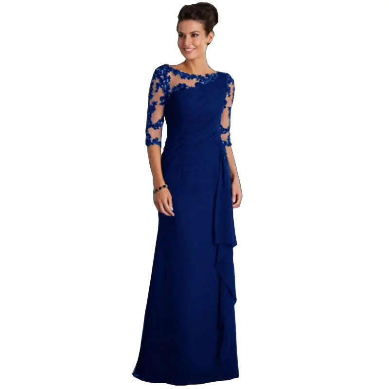 Lace Sheer Dress, Elegant Lace Gown