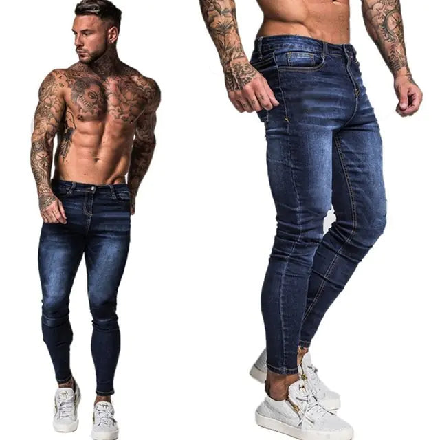 Men's Fit Patchwork Jeans Pants