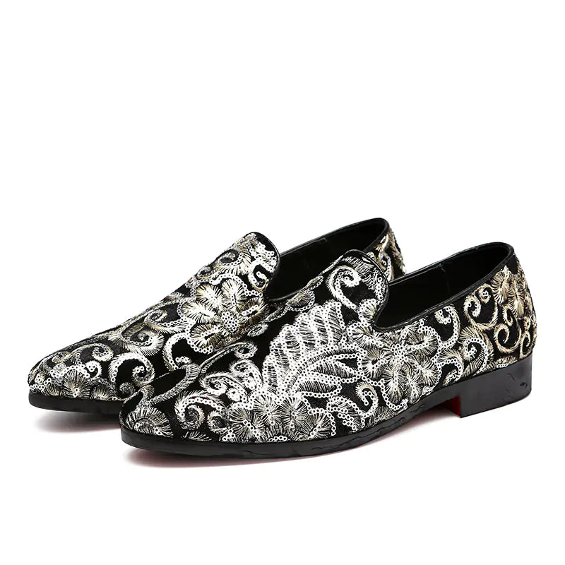 Embroidered Men's Shoes