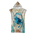 Ocean Print Hooded Beach Towels Family Pack