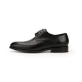 Carved Cowhide Leather Pointed Toe Men's Shoes