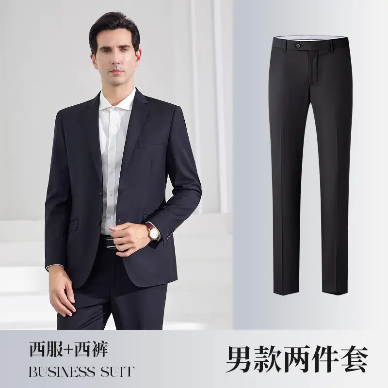 High-End Men's Suit with Bow Tie for Weddings and Events