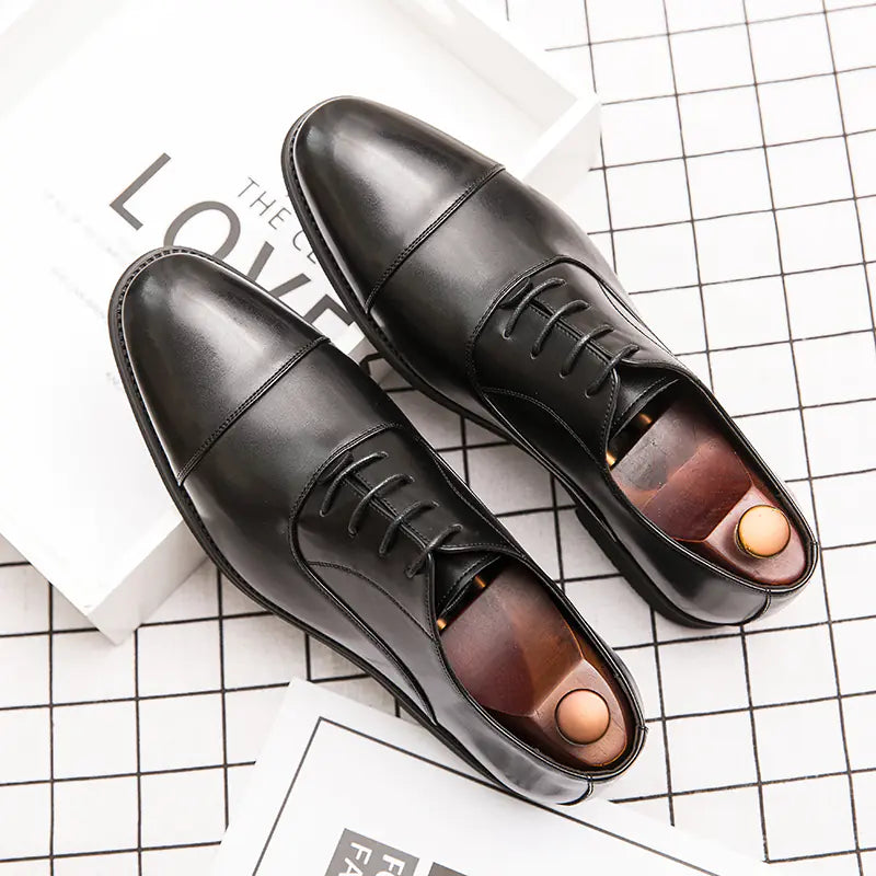 British Style Three-Joint Pointed Toe Men's Shoes