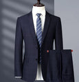 Classic Sophisticated Men's Checkered Suit - 2 Pieces (Set)