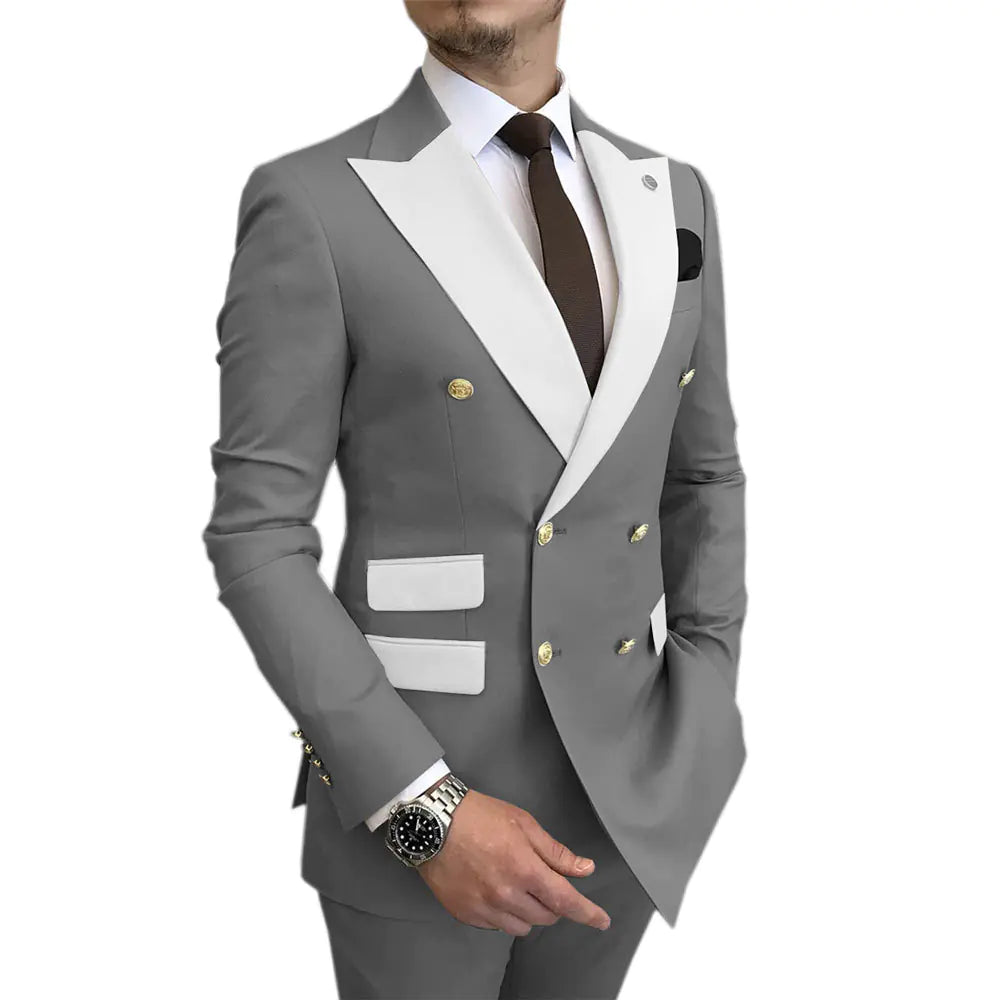 2023 Men's Suit Set for Weddings and Business Events