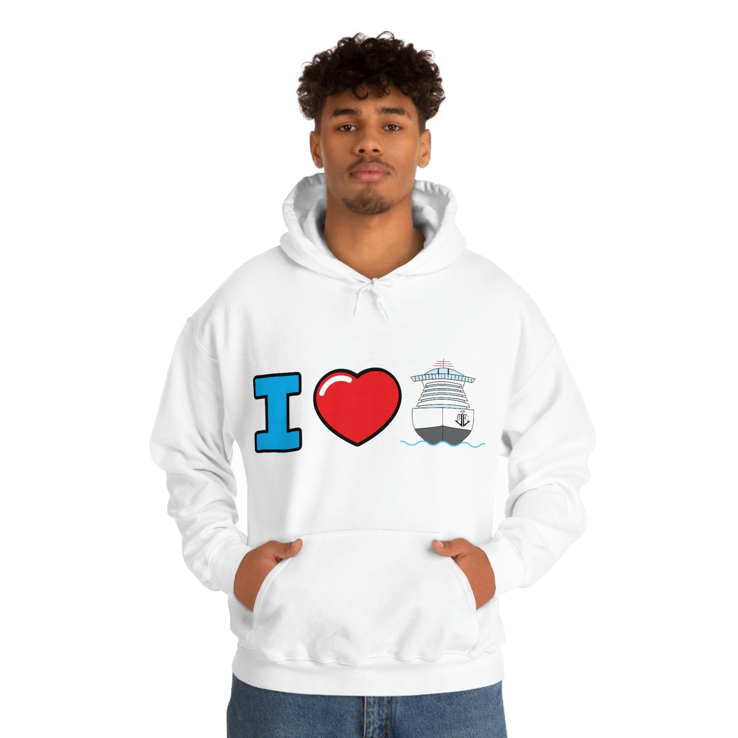 I Heart Cruising–Unisex Heavy Blend™ Hooded Sweatshirt