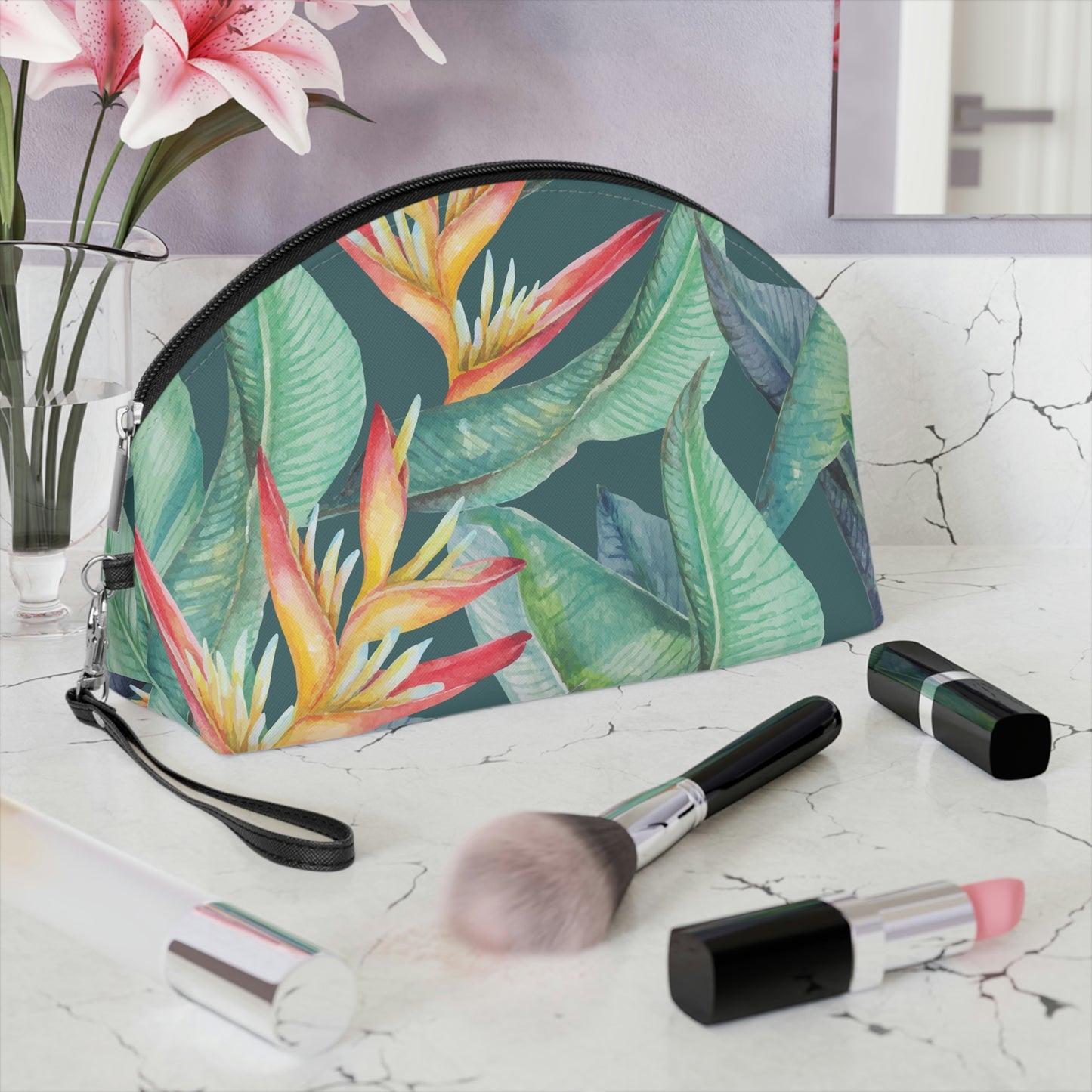 Birds of Paradise-Makeup Bag