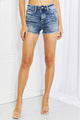 Vervet by Flying Monkey Full Size Raw Hem Denim Shorts