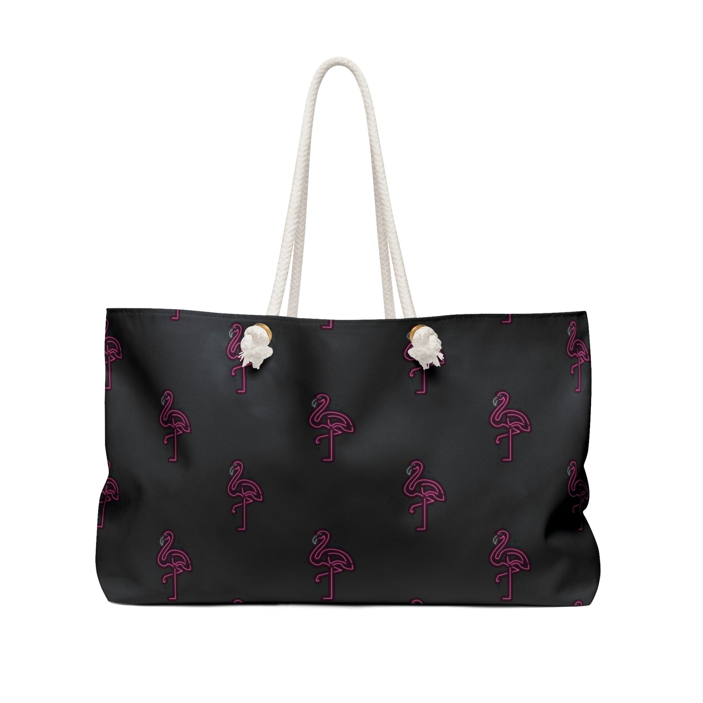 Neon Pink Flamingo-Weekender Bag