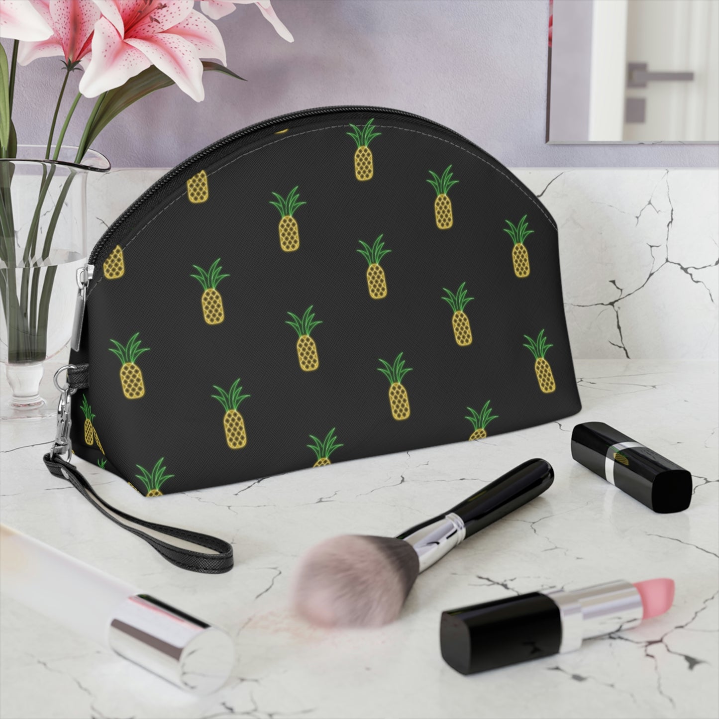 Neon Pinapple-Makeup Bag