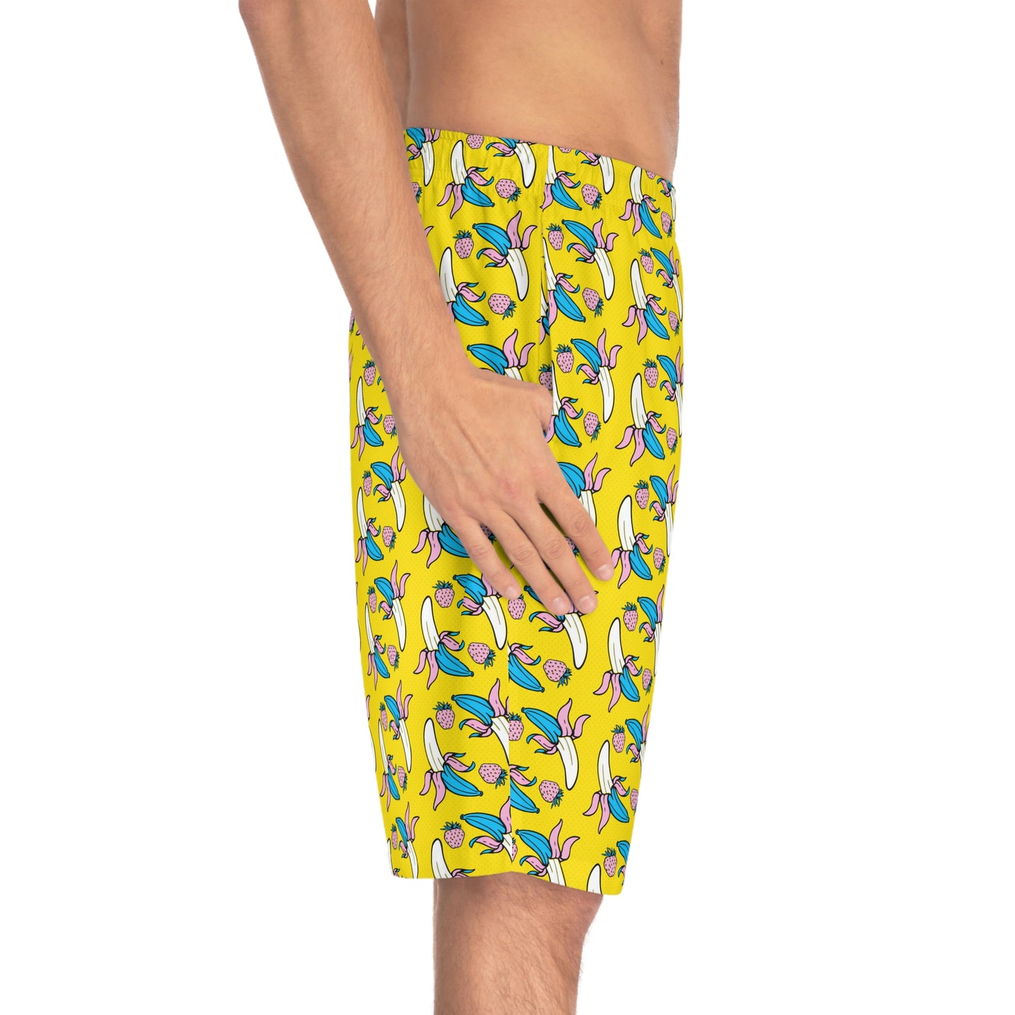 Banana & Strawberry Delight–Men's Board Shorts (AOP)