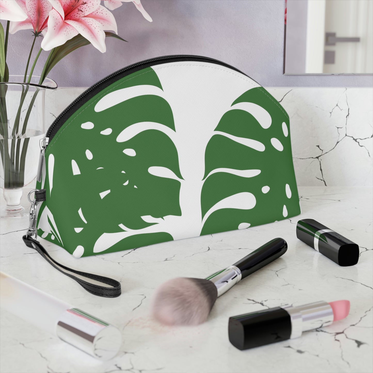 Green Palms Paradise-Makeup Bag