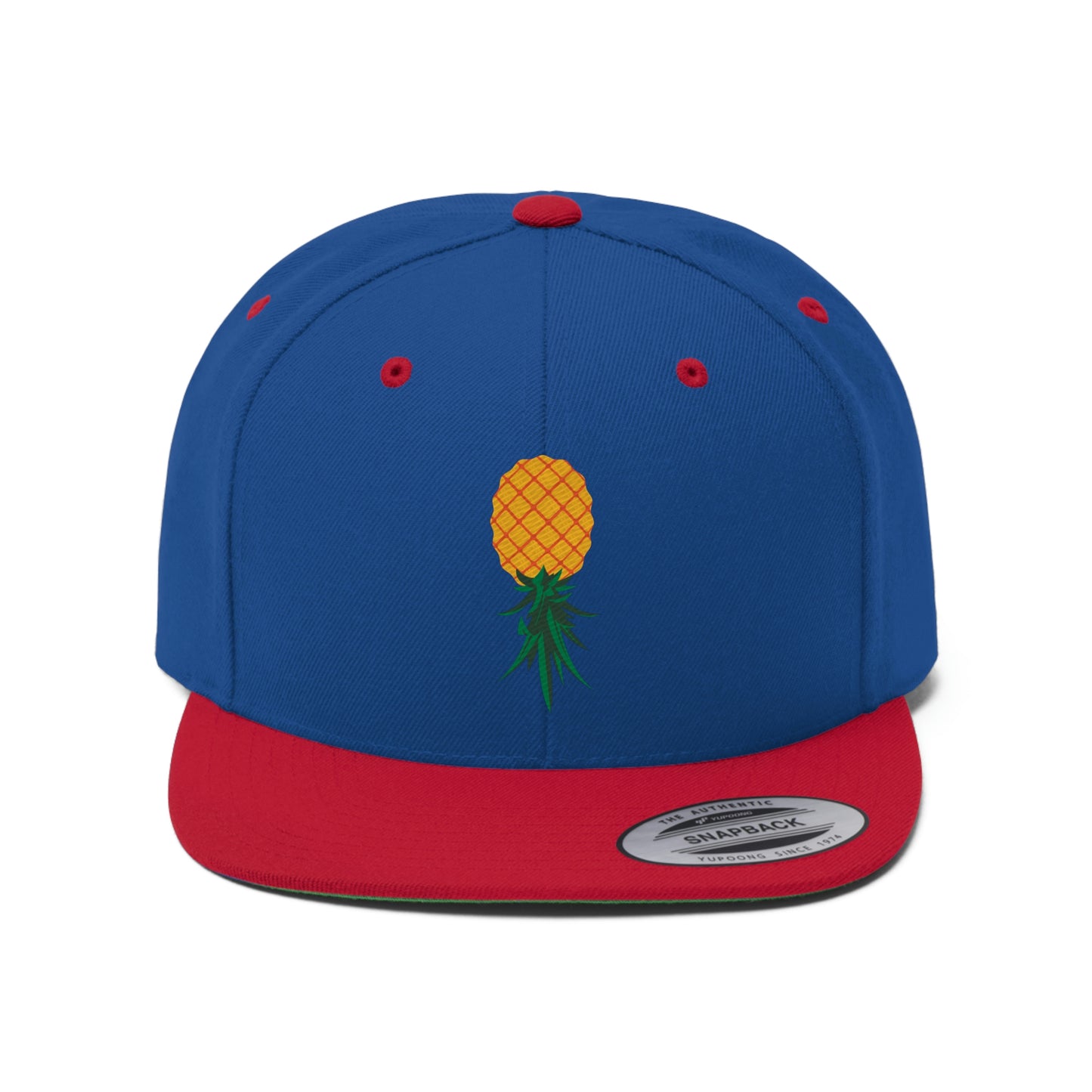 Upside Down Pineapple, Why Not–Unisex Flat Bill Hat