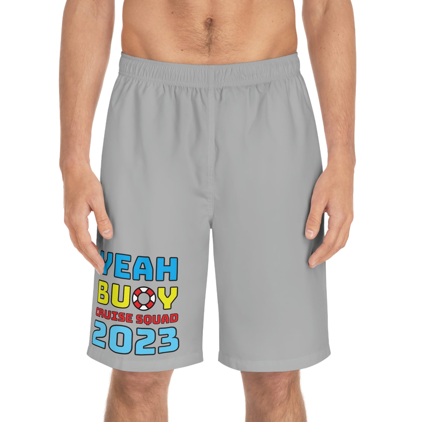 Yeah Buoy Cruise Squad 2023–Men's Board Shorts (AOP)