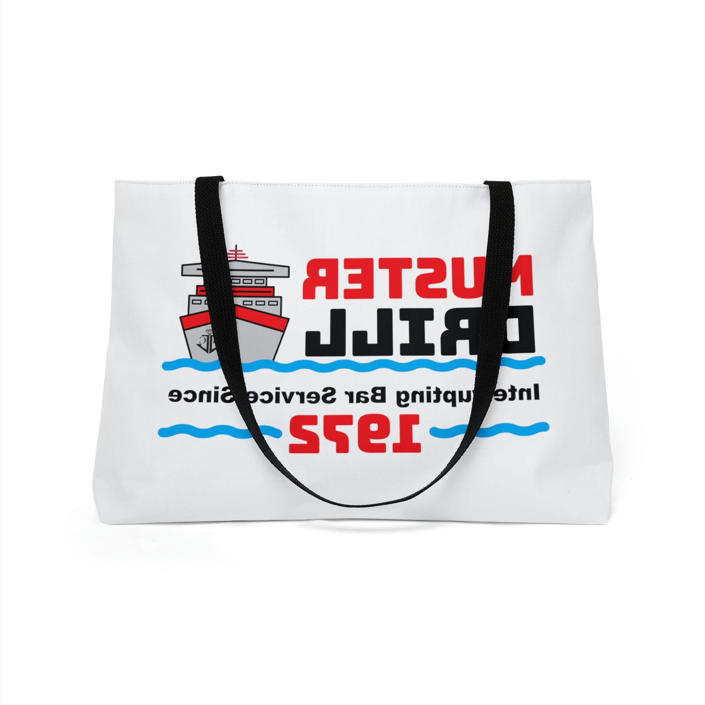 Muster Drill Interrupting Bar Service Since 1972-Weekender Tote Bag