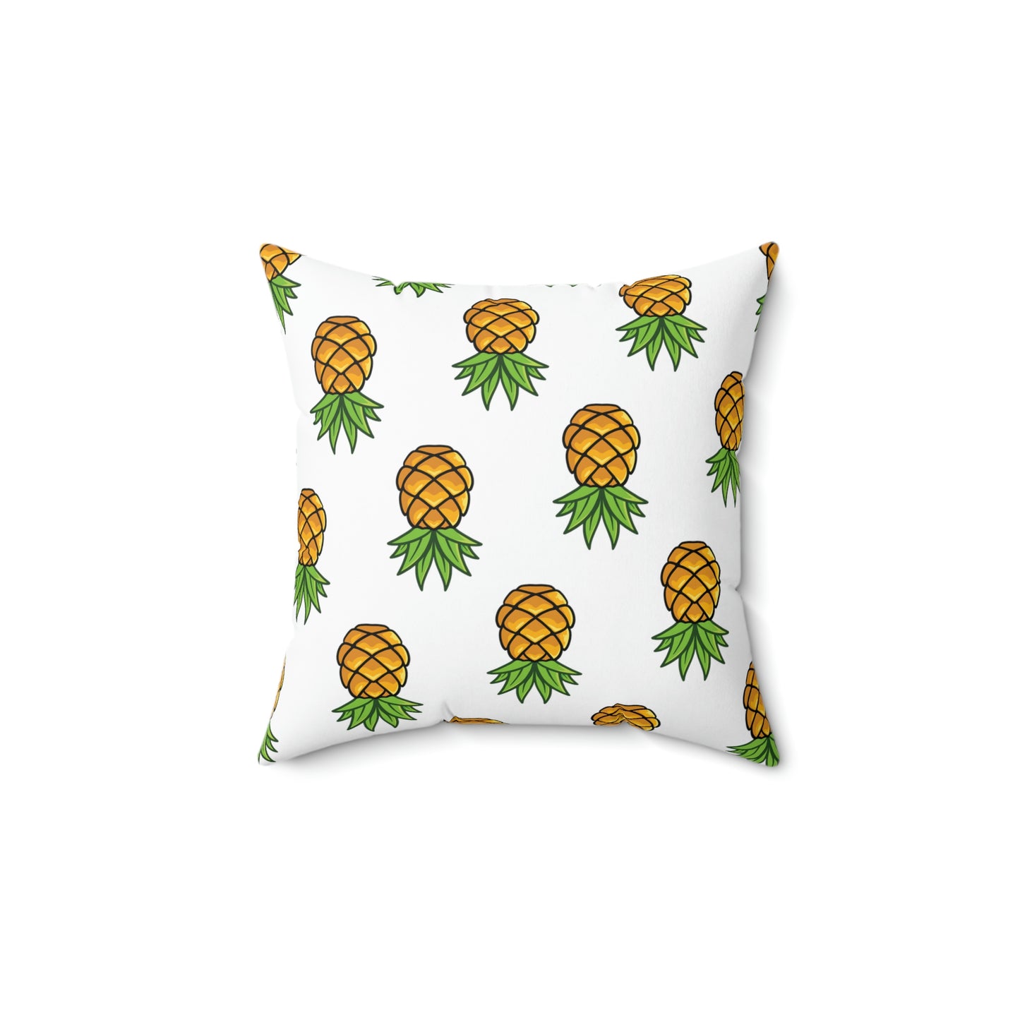 Pineapple-Spun Polyester Square Pillow